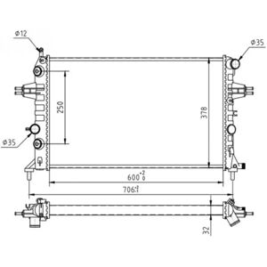 Radiateur Hart 602 103 - Refroidissement Moteur pour Opel - Publicité Radiateur Hart 602 103 - Refroidissement Moteur pour Opel - Publicité