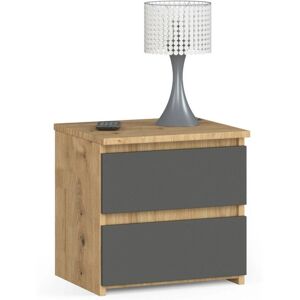 Comodino AKORD - 2 Cassetti - Tavolino da letto moderno Comodino AKORD - 2 Cassetti - Tavolino da letto moderno