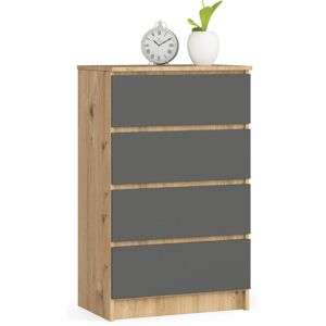 Commodes K60 Chêne Rustique 4 Tiroirs - Mobilier - Publicité Commodes K60 Chêne Rustique 4 Tiroirs - Mobilier - Publicité