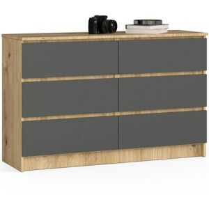 AKORD K120 Commode Quercia Artisan 6 Tiroirs - Mobilier - Publicité AKORD K120 Commode Quercia Artisan 6 Tiroirs - Mobilier - Publicité