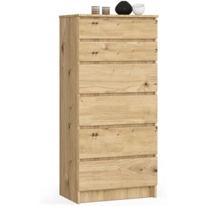 AKORD Rovere K60 Cassettiera - 6 Cassetti AKORD Rovere K60 Cassettiera - 6 Cassetti