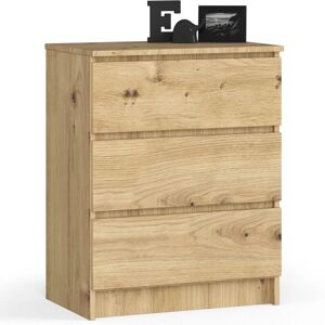 ABAMIHOME K60 Chêne 3 Tiroirs Commode - Commode - Publicité ABAMIHOME K60 Chêne 3 Tiroirs Commode - Commode - Publicité