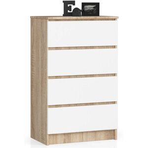 Cassettiere AKORD K60 Bianca con 4 Cassetti - Cassettiera Cassettiere AKORD K60 Bianca con 4 Cassetti - Cassettiera