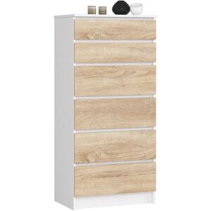 AKORD Commode scandinave 6 tiroirs - Publicité AKORD Commode scandinave 6 tiroirs - Publicité