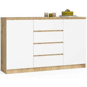 AKORD Beige Marrón Claro 160cm Cómoda Moderna - Cómoda AKORD Beige Marrón Claro 160cm Cómoda Moderna - Cómoda