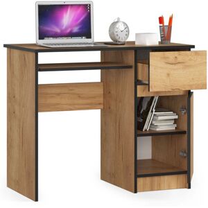 AKORD FÁBRICA DE MUEBLES Escritorio de Ordenador Roble Craft - Oficina y Niños AKORD FÁBRICA DE MUEBLES Escritorio de Ordenador Roble Craft - Oficina y Niños