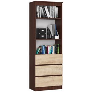 Regał AKORD Wenge 60cm - Nowoczesny mebel do przechowywania Regał AKORD Wenge 60cm - Nowoczesny mebel do przechowywania