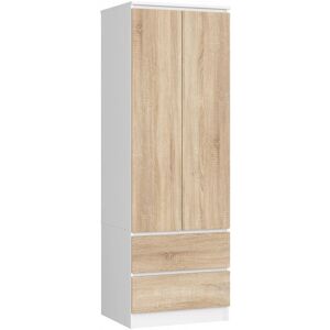 AKORD Blanco S60 Armario para Dormitorio - Armario AKORD Blanco S60 Armario para Dormitorio - Armario