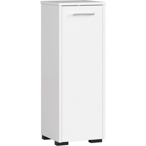Armario de almacenamiento para baño AKORD Blanco - Compacto y Duradero Armario de almacenamiento para baño AKORD Blanco - Compacto y Duradero