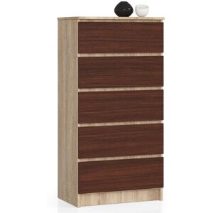 AKORD K60 Wenge Kommode mit 5 Schubladen AKORD K60 Wenge Kommode mit 5 Schubladen
