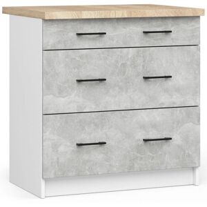 AKORD - Modulküchenschrank Weiß 80cm - Modernes Design AKORD - Modulküchenschrank Weiß 80cm - Modernes Design