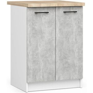 AKORD S60 Valkoinen Keittiökaappi - Minimalistinen Muotoilu AKORD S60 Valkoinen Keittiökaappi - Minimalistinen Muotoilu