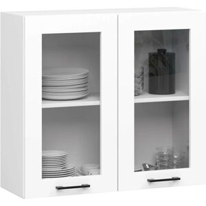 Vitrine suspendue haute Akord - Blanc, 80cm, 2 portes en verre - Publicité Vitrine suspendue haute Akord - Blanc, 80cm, 2 portes en verre - Publicité