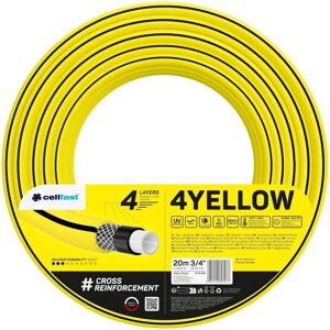 Cellfast Garden Hose 4-Layer Yellow 20m 3/4" - Garden Hose Cellfast Garden Hose 4-Layer Yellow 20m 3/4" - Garden Hose