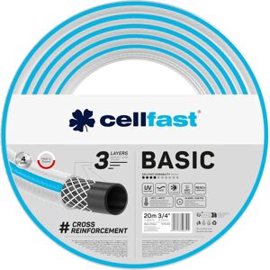 Tuyau d'arrosage Cellfast - 3/4 pouces, 20m, résistant UV - Publicité Tuyau d'arrosage Cellfast - 3/4 pouces, 20m, résistant UV - Publicité