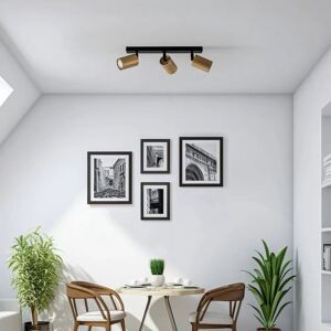 Sigma Black/Gold Ceiling Light - 3x10W GU10 - Modern Design Sigma Black/Gold Ceiling Light - 3x10W GU10 - Modern Design