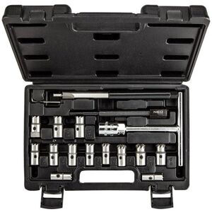 NEO Tools Juego de limpieza y fresado de asientos de inyectores - 17 piezas NEO Tools Juego de limpieza y fresado de asientos de inyectores - 17 piezas