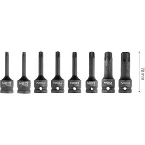 Juego de 8 vasos TORX para impacto Neo Tools 10-257 Juego de 8 vasos TORX para impacto Neo Tools 10-257