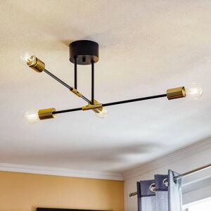 Luminex Flame 3906 Hengelampe - Svart/ Gull - Pendant Light Luminex Flame 3906 Hengelampe - Svart/ Gull - Pendant Light