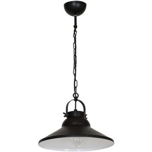 Luminex Schwarze/Weiße Eisen Deckenlampe - Deckenleuchte 60W E27 Luminex Schwarze/Weiße Eisen Deckenlampe - Deckenleuchte 60W E27