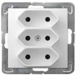Ospel GP-3Y/m/00 Steckdose Weiß - socket-outlet Ospel GP-3Y/m/00 Steckdose Weiß - socket-outlet