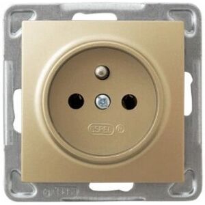 Ospel GP-1YZ/m/28 Gold Steckdose - Socket Outlet Ospel GP-1YZ/m/28 Gold Steckdose - Socket Outlet