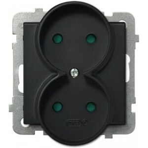 Ospel GP-2RR/m/33 Enchufe negro - Enchufe Ospel GP-2RR/m/33 Enchufe negro - Enchufe