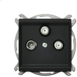 Enchufe satélite Ospel GPA-R2S/m/33 negro Enchufe satélite Ospel GPA-R2S/m/33 negro