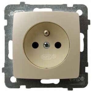 Ospel GP-1SZ/m/42 Enchufe de pared perla - Enchufe Ospel GP-1SZ/m/42 Enchufe de pared perla - Enchufe