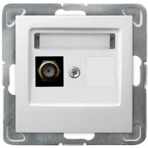 Ospel GPA-1YF/m/00 Weiße Steckdose - IP20 Ospel GPA-1YF/m/00 Weiße Steckdose - IP20