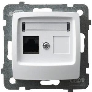Ospel GPK-1S/K/m/00 Enchufe Blanco - Conexión de datos Ospel GPK-1S/K/m/00 Enchufe Blanco - Conexión de datos