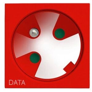 Ospel GK-1ZK/22 Rote Steckdose - socket-outlet Ospel GK-1ZK/22 Rote Steckdose - socket-outlet