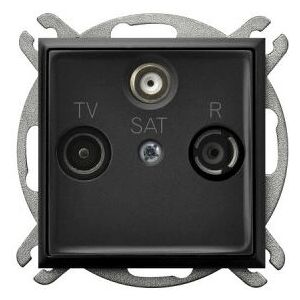 Ospel GPA-US/m/33 Enchufe de pared negro Ospel GPA-US/m/33 Enchufe de pared negro