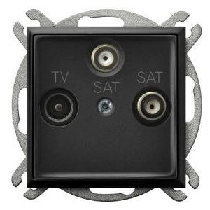 Ospel GPA-U2S/m/33 Enchufe de pared negro Ospel GPA-U2S/m/33 Enchufe de pared negro