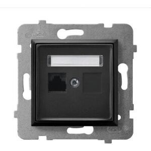 Ospel GPK-1U/K/m/33 Schwarze Steckdose - Elektrischer Anschluss Ospel GPK-1U/K/m/33 Schwarze Steckdose - Elektrischer Anschluss