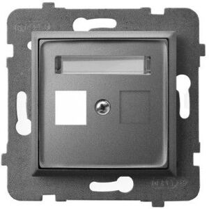 Ospel GPK-1U/p/70 - Steckdose, Grau Ospel GPK-1U/p/70 - Steckdose, Grau