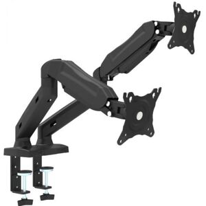 Omega Doppelte Tischhalterung 13-27 Zoll Schwarz - Monitorhalter, Wandhalterung Omega Doppelte Tischhalterung 13-27 Zoll Schwarz - Monitorhalter, Wandhalterung