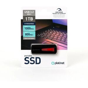 Platinet PMFSSD1000 SSD externo - 1TB, USB 3.2, Negro Platinet PMFSSD1000 SSD externo - 1TB, USB 3.2, Negro