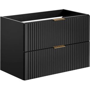 Petits-Meubles Georgia Black Gabinete de lavabo de pared - 80cm Petits-Meubles Georgia Black Gabinete de lavabo de pared - 80cm