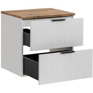 PETITS-MEUBLES Meuble salle de bain Georgia White 60cm avec plateau - Publicité PETITS-MEUBLES Meuble salle de bain Georgia White 60cm avec plateau - Publicité