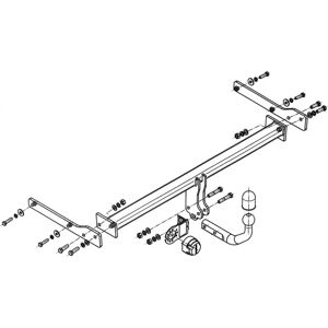 Accoppiamento rimorchio STEINHOF S-312 - Palla fissa, 1600kg traino, 75kg pressione Accoppiamento rimorchio STEINHOF S-312 - Palla fissa, 1600kg traino, 75kg pressione