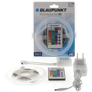 Set de tira LED RGB Blaupunkt - 3M, 12V, IP20, Mando y Adaptador Set de tira LED RGB Blaupunkt - 3M, 12V, IP20, Mando y Adaptador