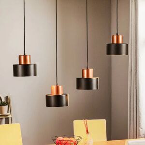 Temar Lighting Pendant Lamp Black/Copper - 4 Lights Temar Lighting Pendant Lamp Black/Copper - 4 Lights