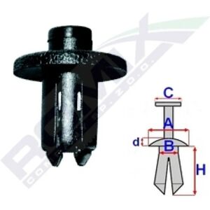 ROMIX ROM B19416 Supporti - Set di supporti paraurti ROMIX ROM B19416 Supporti - Set di supporti paraurti
