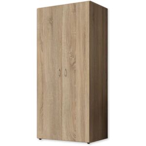 BASE Sonoma Eiche 80cm Kleiderschrank - Türen & Regale BASE Sonoma Eiche 80cm Kleiderschrank - Türen & Regale