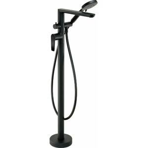 Deante - BGJ N17M - Black Wall-Mounted Bathtub Faucet Deante - BGJ N17M - Black Wall-Mounted Bathtub Faucet