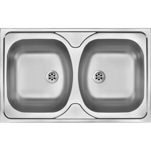 Évier en acier à 2 bacs Deante - Surimposition - Publicité Évier en acier à 2 bacs Deante - Surimposition - Publicité