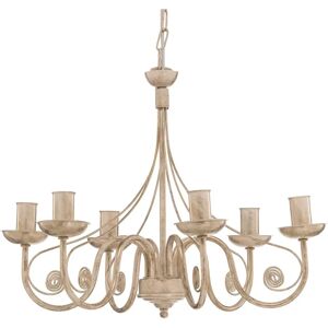 Lamkur Donato White Fabric Shade Chandelier - Lighting Lamkur Donato White Fabric Shade Chandelier - Lighting