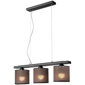 Lamkur Wenge Ceiling Light - Fabric Shade - 3 E27 Lamkur Wenge Ceiling Light - Fabric Shade - 3 E27