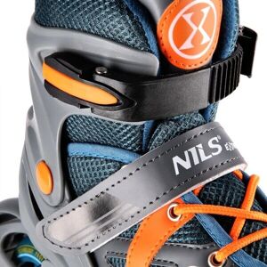 Nils Extreme NJ1828A Szary-Pomarańczowe Regulowane Rolki - Inline Skates Nils Extreme NJ1828A Szary-Pomarańczowe Regulowane Rolki - Inline Skates
